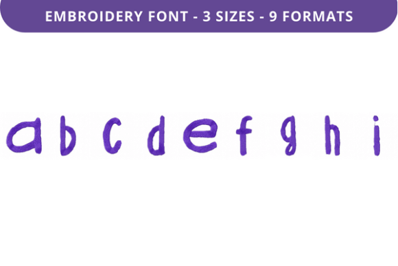 Brittle Bush Font a to I: Elegant Embroidery Letters