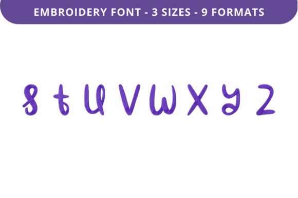 Cautiously Cuddly Font S to Z: Where Thoughtful Typography Meets Precision Embroidery