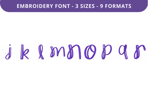 Crafty Goldfish Font J to R: A Premium Embroidery Font for Personalized Fabric Designs