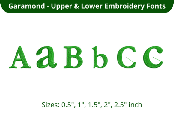 Garamond Font ABC