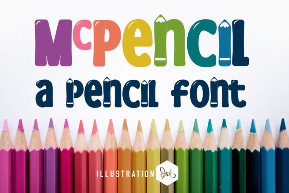 Mcpencil: A Playful Display Font for Back-to-School