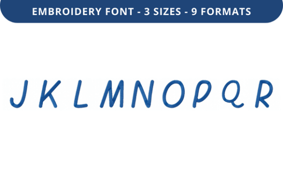 Quiet Dindle Font J to R: A Versatile Embroidery Solution