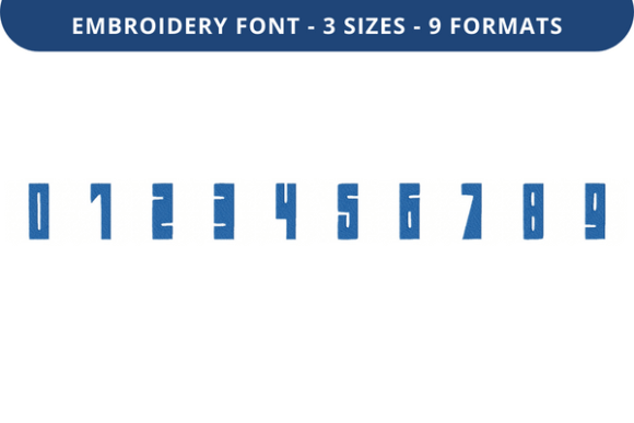 Rogue Fleet Font 0 to 9: A Versatile Embroidery Solution for Personalized Designs