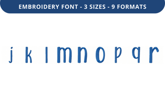 Rosmerta Font: Lowercase J to R