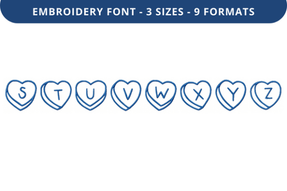 Talking Hearts Font S to Z