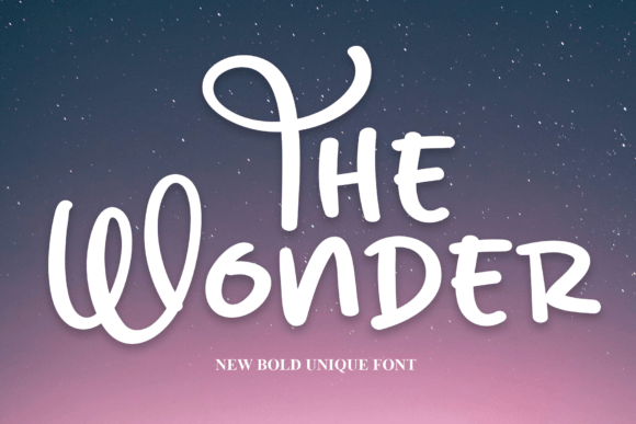 The Wonder: A Handwritten Font That Brings Warmth and Personality to Everyday Projects