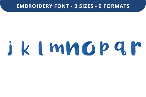 Tropic Berry Font: Lowercase J to R
